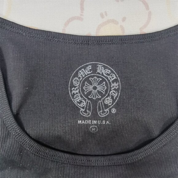 Chrome Hearts Black Sleeveless Lettering Top - Picture 2 of 7
